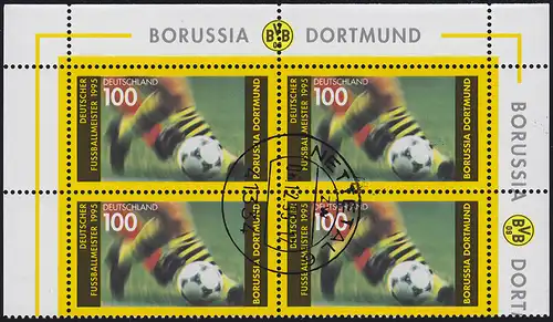 1833 Maître de football Borussia Dortmund: quatre blocs en haut, plein plein tempête