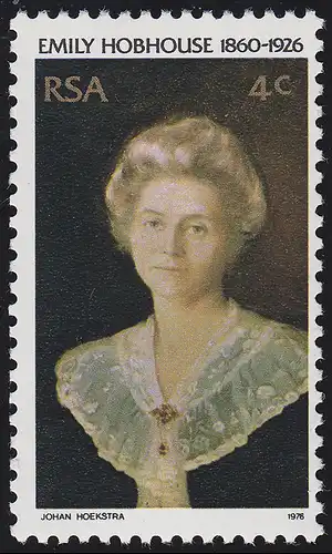 Südafrika / RSA: Emily Hobhouse - Menschenrechtsaktivistin & Portrait, Marke **