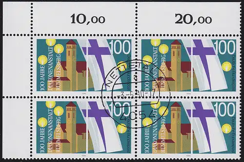 1467 Diakonenanstalt Rummelsberg: ER-Vbl. oben links, zentrischer Vollstempel