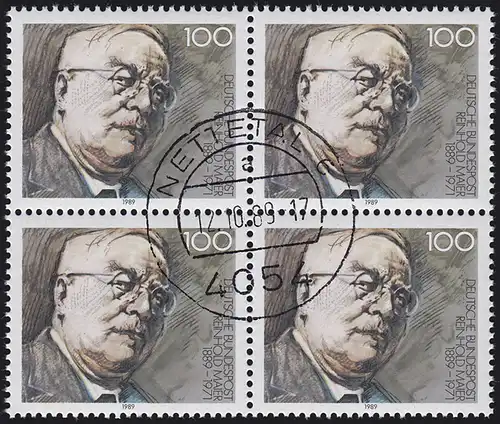 1440 Reinhold Maier: Quadruple, timbre complet centré NETTETAL 12.10.89