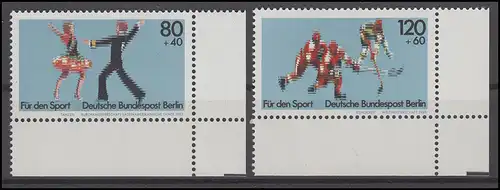 698-699 Aide sportive Hockey sur glace Berlin 1983: Coin en bas à droite **