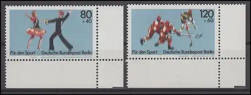 698-699 Sporthilfe Tanzen Eishockey Berlin 1983: Satz Ecken unten rechts **