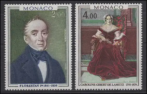 Monaco: Gemälde & Paintings - G. Dauphin & Marie Verroust, 2 Werte, Satz **