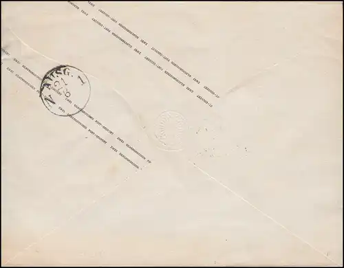 Prusse couverture U 27aB Adler 2 Sgr. hellultramarin Cadre-O POSEN 20.6., Besoin