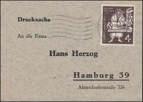 198 Bible Gutenberg sur le papier BRAUNSCHWEIG 21.5.54 à Hambourg