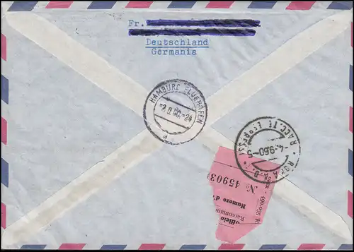 332-335 Jeux olympiques d'été - jeu surcomplet sur lettre Eil-R HEIDE 12.9.60