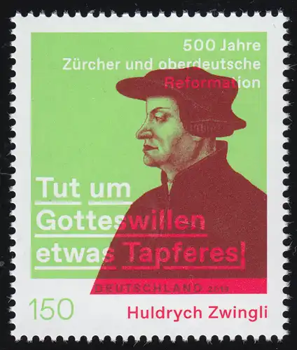 3464 Reformation: Huldrych Zwingli, ** postfrisch