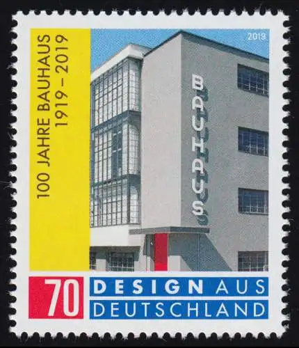 3453 Jubiläum 100 Jahre Bauhaus - Design aus Deutschland, **