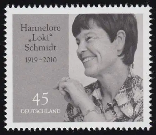 3448 Hannelore Loki Schmidt, postfrisch **