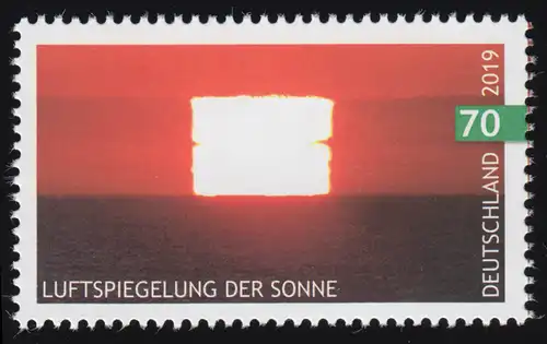 3441 Himmelsereignisse: Luftspiegelung der Sonne, nassklebend, **