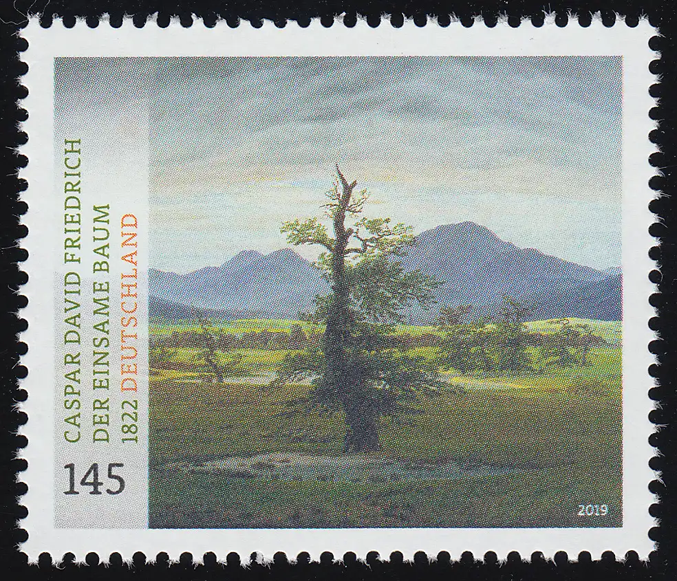 3433 peintures de Caspar David Friedrich: L'arbre solitaire, **