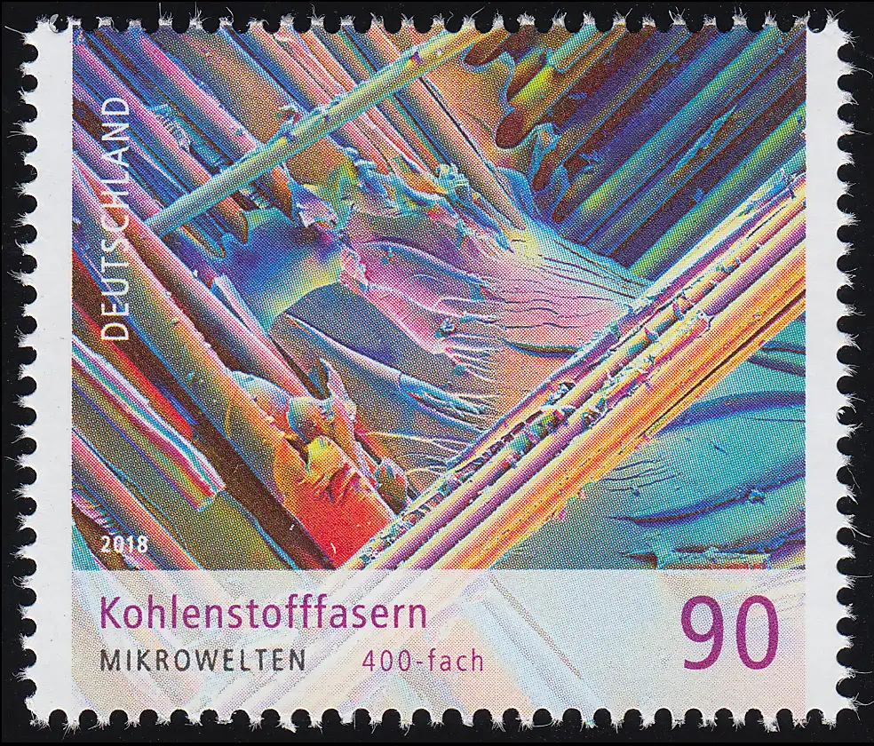 3413 Mikrowelten - Kohlenstofffasern 90 Cent, **