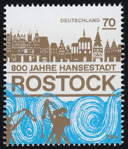 3395 Jubilé 800 ans de la ville hanséatique de Rostock, **