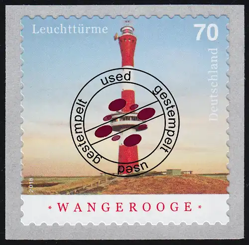 3396 Leuchtturm Wangerooge, selbstklebend, O