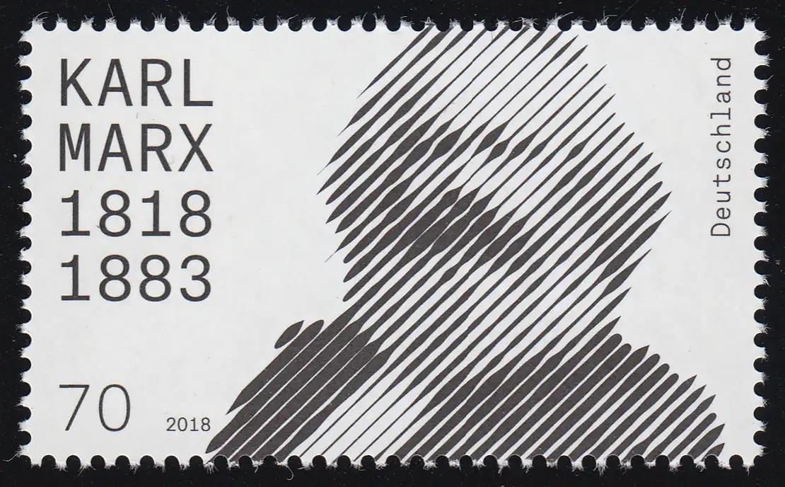 3384 Karl Marx, ** postfrische Marke