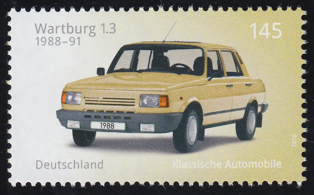 3368 Automobile - Wartburg 1.3., nassklebend, **