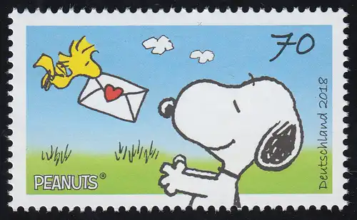 3369 BD 70 centimes de post pour Snoopy en arc de 10 **