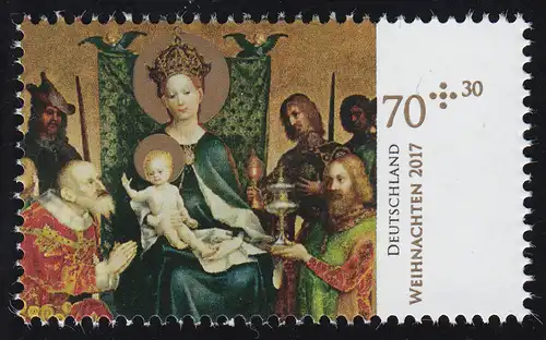 3340 Noël 2017, autocollant, **