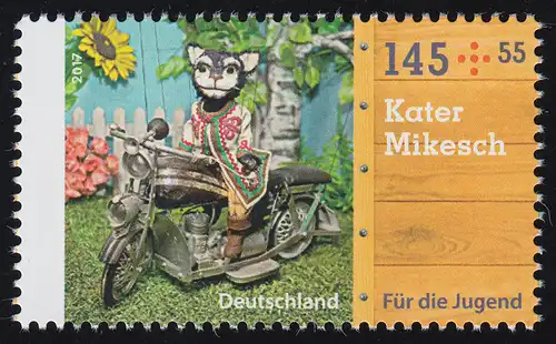 3327 Augsbourg, boîte de poupée Chat Mikesch 145 centimes, **