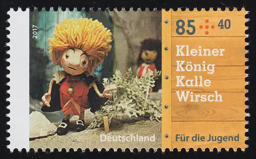 3326 Coffret de poupée d'Augsbourg Petit Roi Kalle Wirsch 85 centimes, **