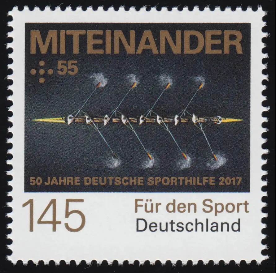 3309 Für den Sport - Rudern / Miteinander, postfrisch **