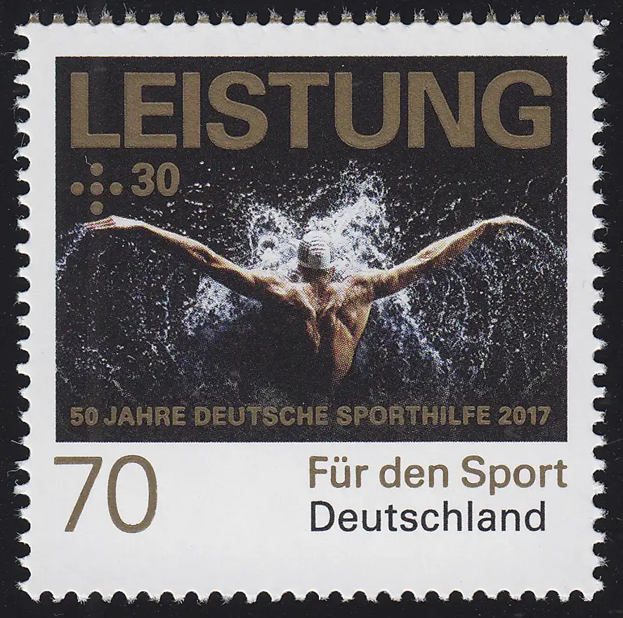 3307 Für den Sport - Schwimmen / Leistung, postfrisch **