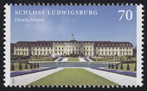 3285 Burgen und Schlösser - Schloss Ludwigsburg, nassklebend, **