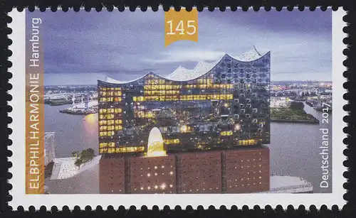 3278 Eröffnung der Elbphilharmonie in Hamburg, nassklebend **