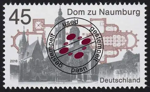 3264 Dom zu Naumburg O gestempelt