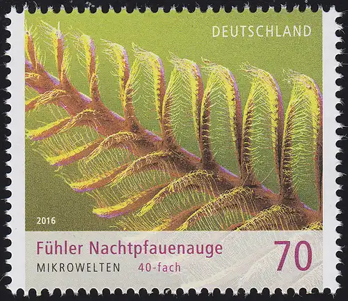 3246 Mikrowelten - Nachtpfauenauge 70 Cent, **