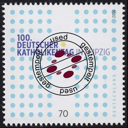 3239 Katholikentag Leipzig 2016, O gestempelt