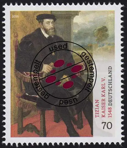 3227 Museumsschätze Tizian: Kaiser Karl V., O