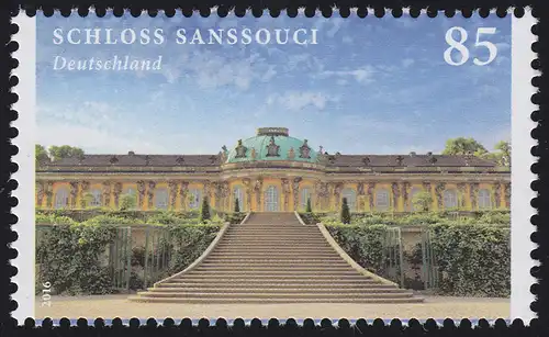 3216 Châteaux et château: Sanssouci, autocollant **