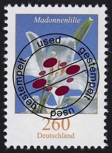 3207 fleur Madonnellilie 260 centimes, O