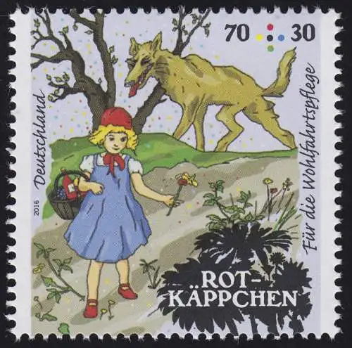 3208 Wofa Grimms Märchen - Rotkäppchen 70 Cent, postfrisch **