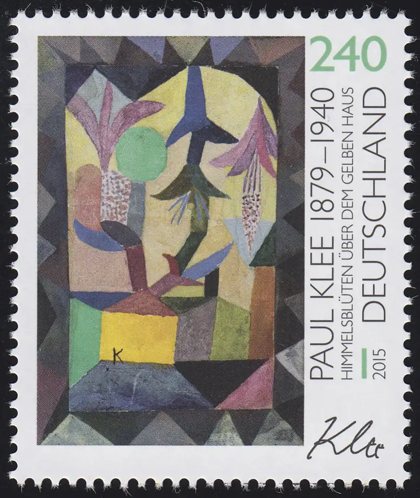 3195 Maler Paul Klee 240 Cent, postfrisch **