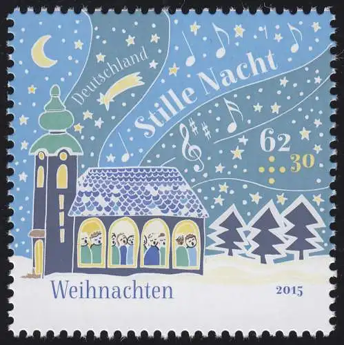 3183 Weihnachten - Stille Nacht, Heilige Nacht, nassklebend, postfrisch **