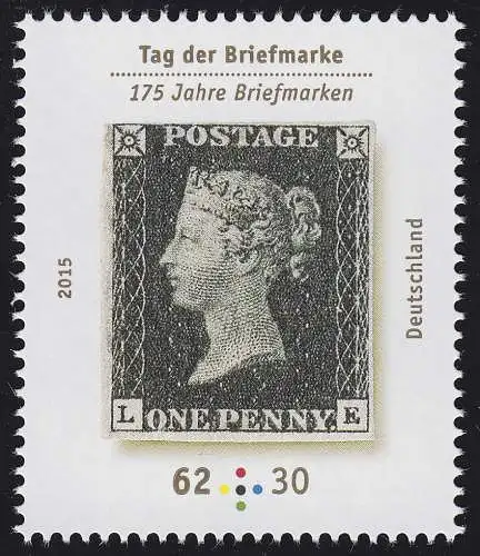 3173 Jour du timbre - One Penny Black **
