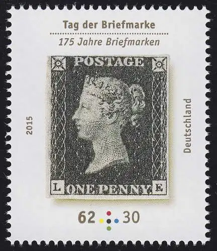 3173 Tag der Briefmarke - One Penny Black, postfrisch **