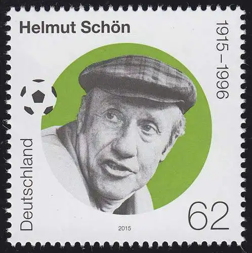 3174 Helmut Schön Fußball-Bundestrainer, postfrisch **