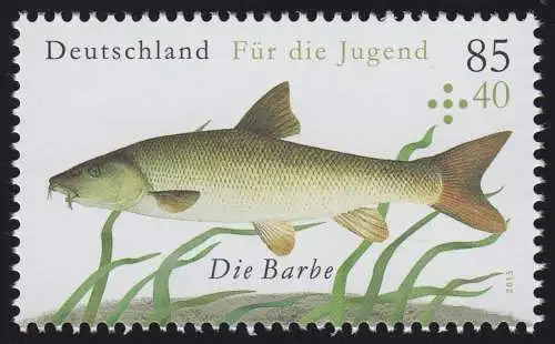 3170 Jugend - Süßwasserfische: Die Barbe, postfrisch **