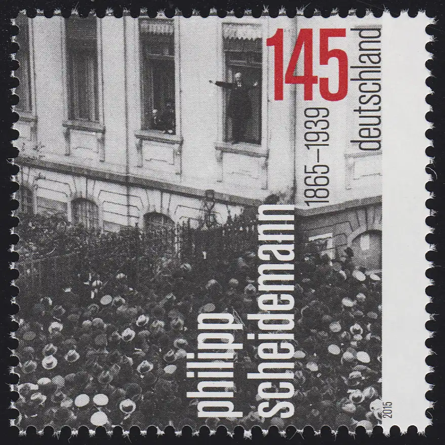 3165 Philipp Scheidemann, postfrisch **