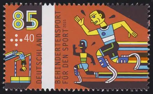 3150 Cartoon Behindertensport - Leichtathletik 85 Cent, postfrisch **