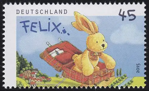 3140 Felix le lapin - Fequin en voyage 45 centimes **