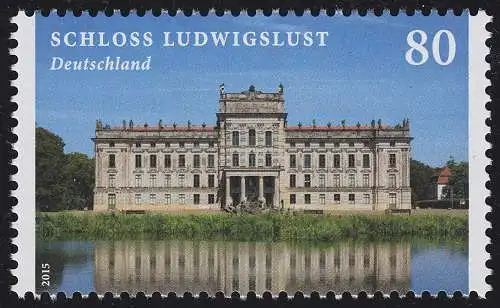 3123 Burgen und Schlösser: Schloss Ludwigslust nassklebend, postfrisch **