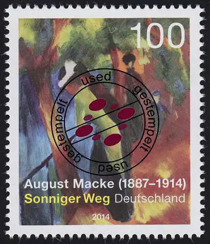 3103 August Macke - Gemälde Sonniger Weg O