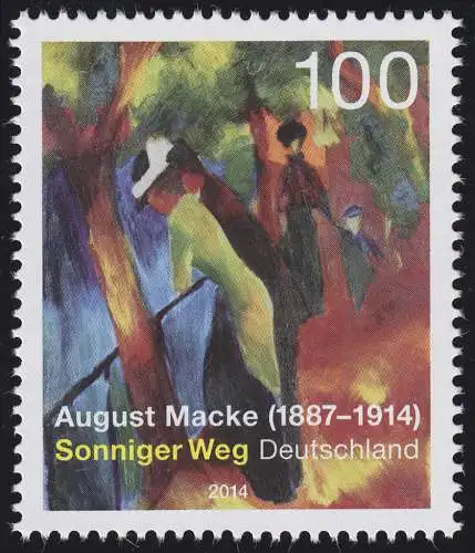 3103 August Macke - Gemälde Sonniger Weg **