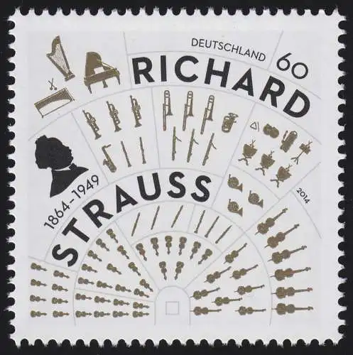 3086 Richard Strauss, Musiker & Dirigent, postfrisch **