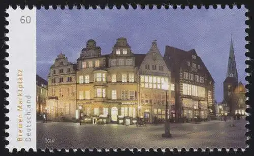 3083 Panorama, Bremen Marktplatz, links, **