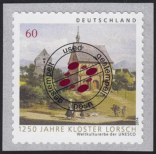 3055 Monastère de Lorsch, autocollant, de la bobine O